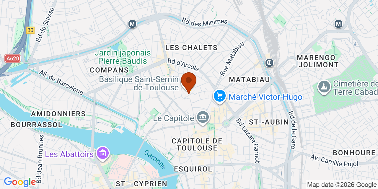 Carte autour de Place Saint-Sernin